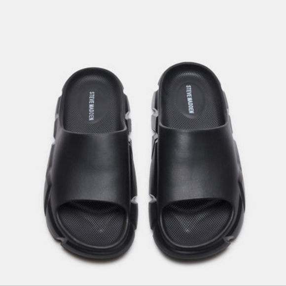 Madden Men's Charged Black Slide Sandal Size 12 - Picture 3 of 16